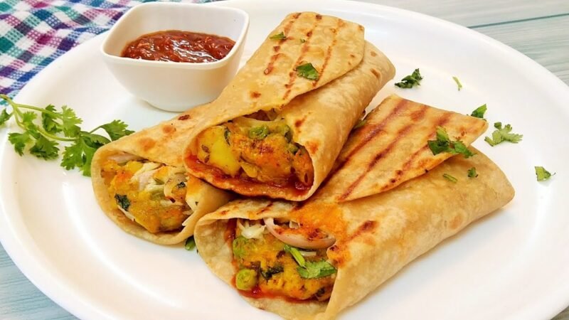 Spicy Masala Tikki Wrap (New Arrival)
